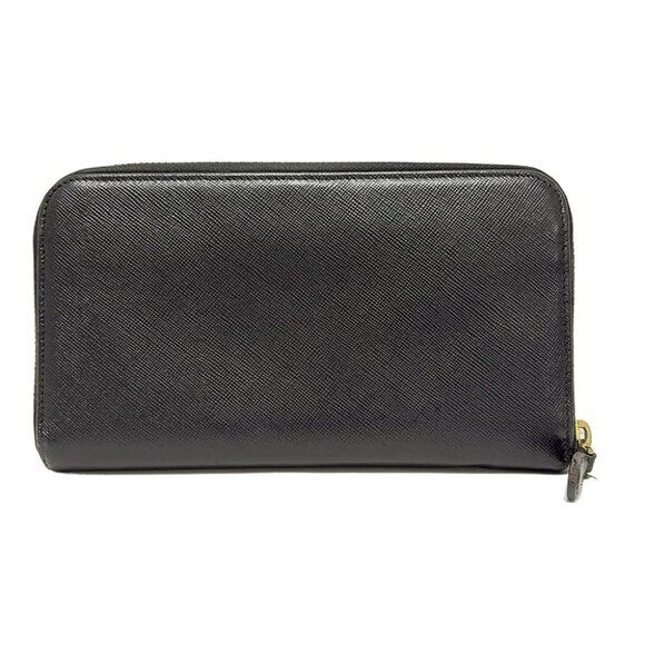 PRADA - 1M0506 Black Leather Long Wallet - Picture 2 of 6